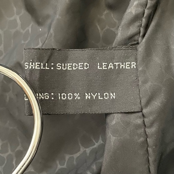 Vintage sueded leather fringed crop jacket medium - Picture 9 of 15